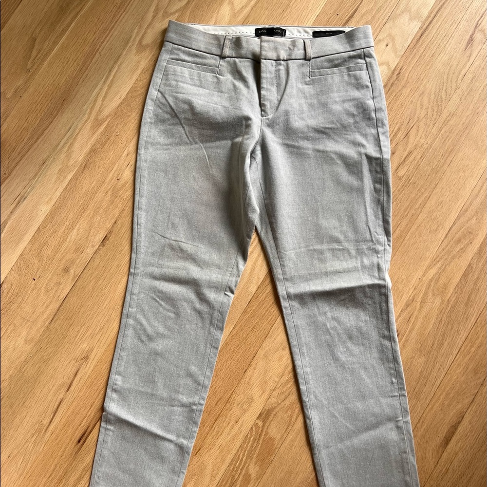 Slim grey slacks